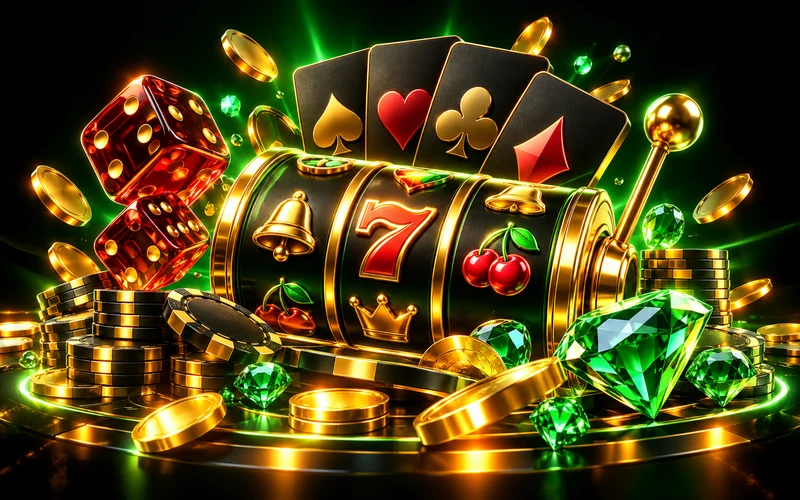 Selección de símbolos de casino y premios populares